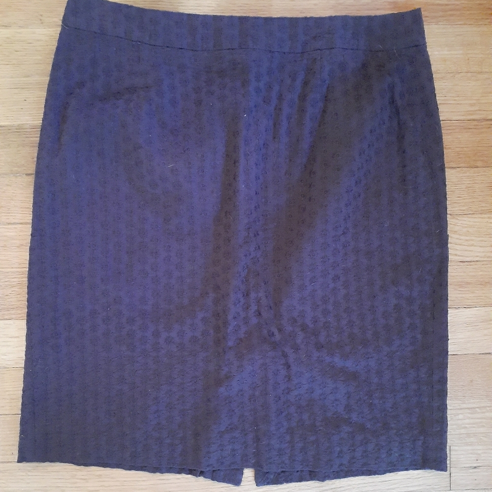 J Crew Eyelet Pencil Skirt